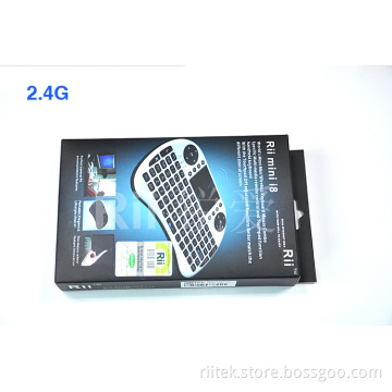 Rii Mini I8 2.4G Mini Wireless Keyboard with Trackpad for PC/Android TV Box/HTPC/IPTV/ Google TV Box